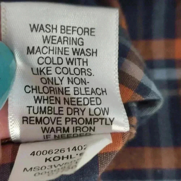 Sonoma Men's Blue Plaid Button Down Shirt Sz XL - Picture 7 of 8